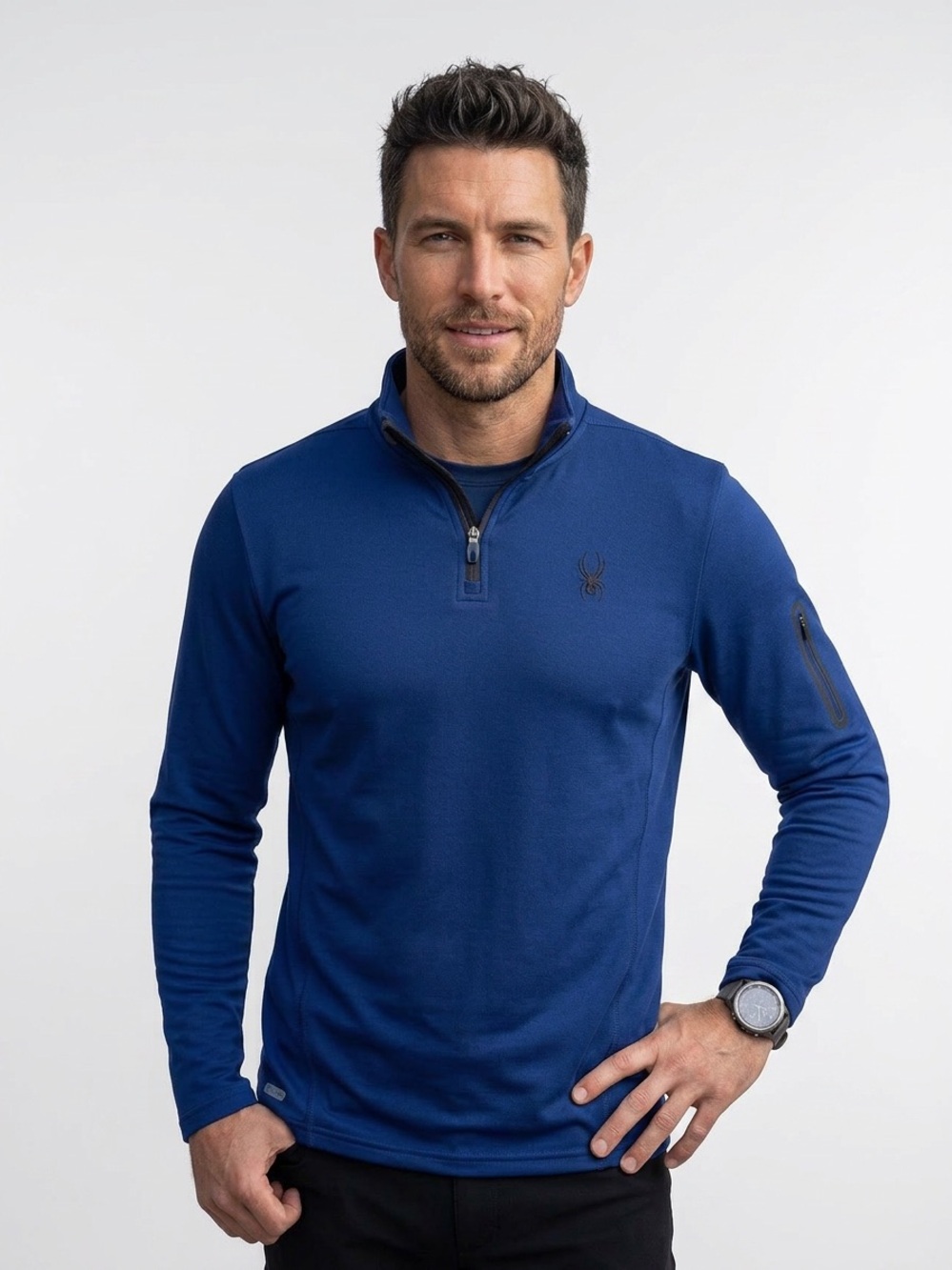 Spyder Men's Long Sleeve Quarter-Zip Shirt